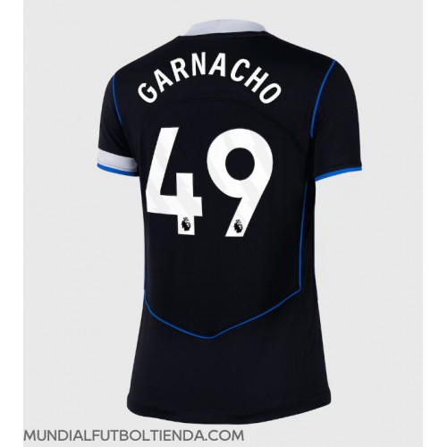 Camiseta Chelsea Alejandro Garnacho #49 Tercera Equipación Replica 2025-26 para mujer mangas cortas